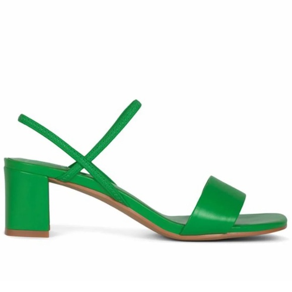 Jeffrey Campbell Women's Adapt Green Block Heels - Picture 3 of 16
